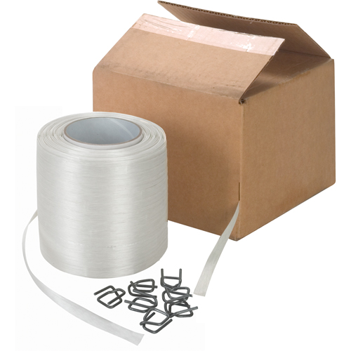 Bonded Cord Strapping, Polyester, 1/2" W x 750' L Chandler Sales