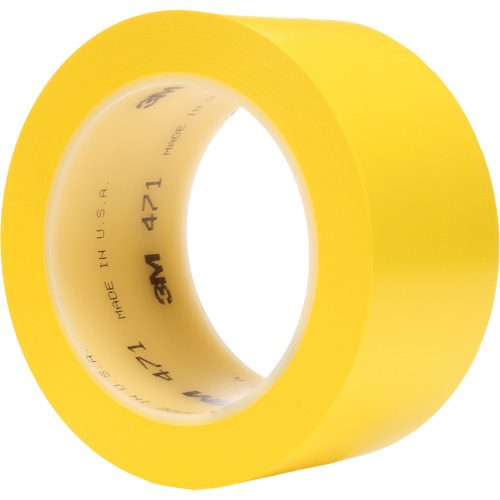 Ruban en vinyle 471, 50,8 mm (2") la x 32,9 m (108') lo, 5,3 mils, Jaune Chandler Sales
