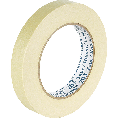 Highland 203 Masking Tape, 12 mm (1/2") x 55 m (180'), Beige Chandler Sales