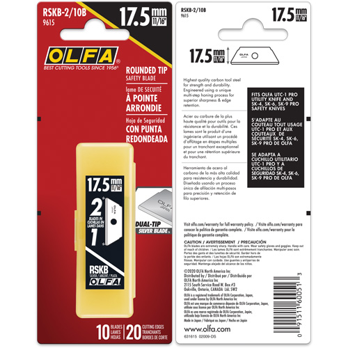 Couteaux s&eacute;curitaires Flex-Guard, Style Simple Chandler Sales