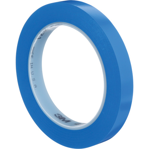 471 Vinyl Tape, 12 mm (1/2") W x 32.9 m (108') L, 5.3 mils, Blue Chandler Sales