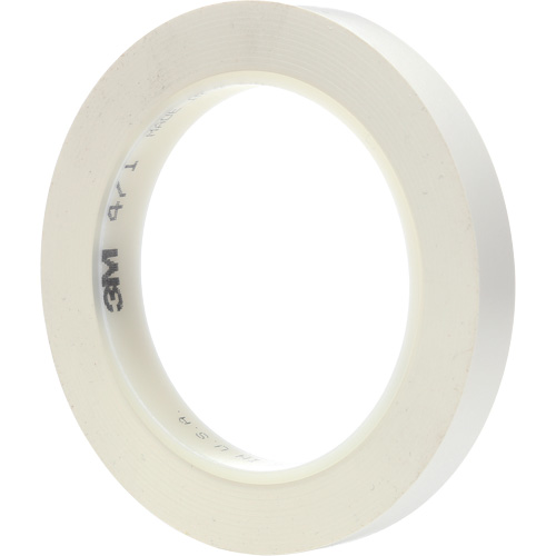 471 Vinyl Tape, 12 mm (1/2") W x 32.9 m (108') L, 5.3 mils, White Chandler Sales