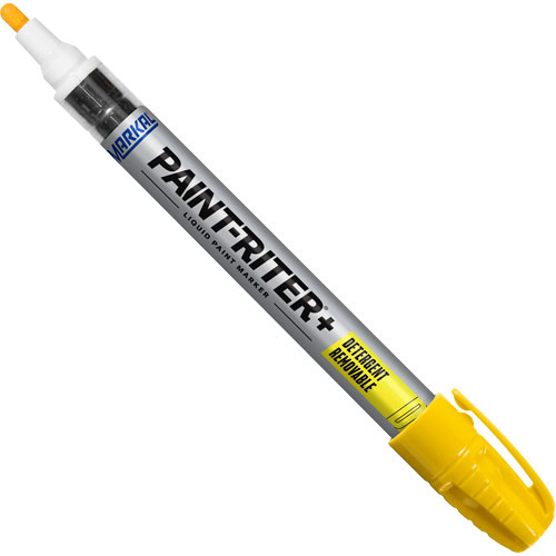 Marqueur &agrave; peinture nettoyable au d&eacute;tergent Paint-Riter+, Liquide, Jaune Chandler Sales