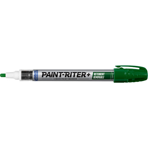 Marqueur &agrave; peinture nettoyable au d&eacute;tergent Paint-Riter+, Liquide, Vert Chandler Sales
