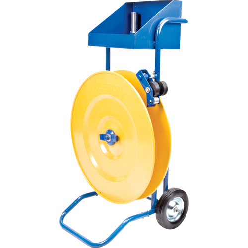 Strapping Dispenser, Polyester/Steel/Polypropylene Straps, 16"/8" Core Dia., 3"/8"/6" Roll Width Chandler Sales