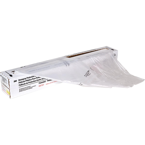 Overspray Protective Sheeting, 400' L x 12' W, Plastic Chandler Sales