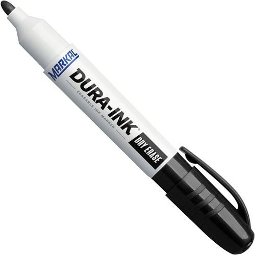 Dura-Ink&reg; Dry Erase Ink Markers, Black, Bullet Tip Chandler Sales