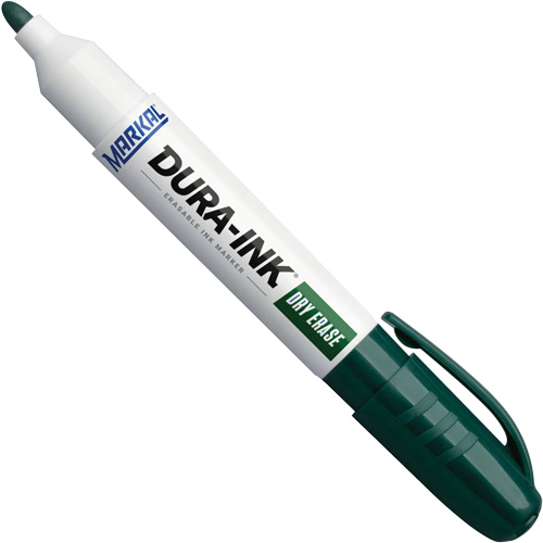 Marqueurs &agrave; essuyage &agrave; sec Dura-Ink, Vert, Pointe Ronde Chandler Sales