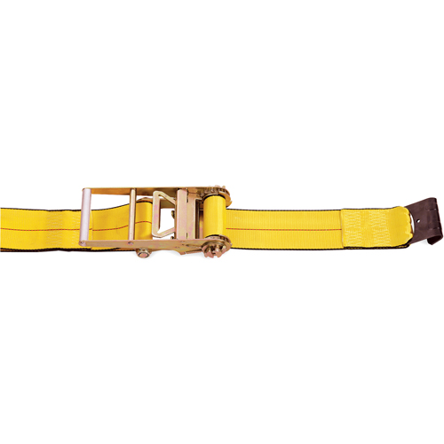Ratchet Straps, Flat Hook, 4" W x 30' L, 5400 lbs. (2450 kg) Working Load Limit Chandler Sales