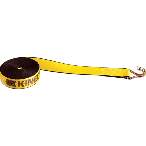Winch Straps, Wire Hook, 2" W x 30' L, 1670 lbs. (751 kg) Working Load Limit Chandler Sales