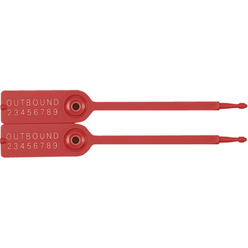 Gemini&reg; Tote Seals, 7-1/4", Plastic, Pull-Through Chandler Sales