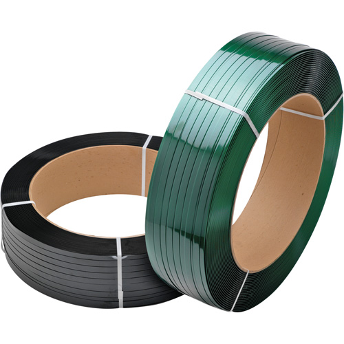 Green Strapping, Polyester, 5/8" W x 3800' L, Green, Manual Grade Chandler Sales
