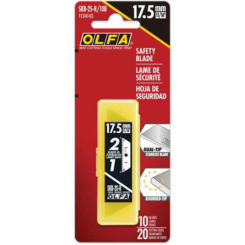 SKB-2S Dual-Edge Stainless Steel Safety Blades, Single Style Chandler Sales