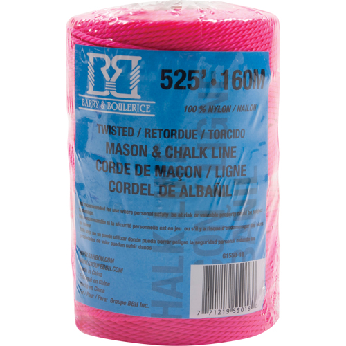 Mason/Chalk Line Rope, 525', Nylon Chandler Sales