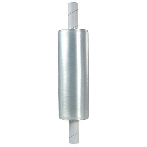 Extended Core Hand Stretch Wrap, 80 Gauge (20.3 micrometers), 20" x 1000', Clear Chandler Sales