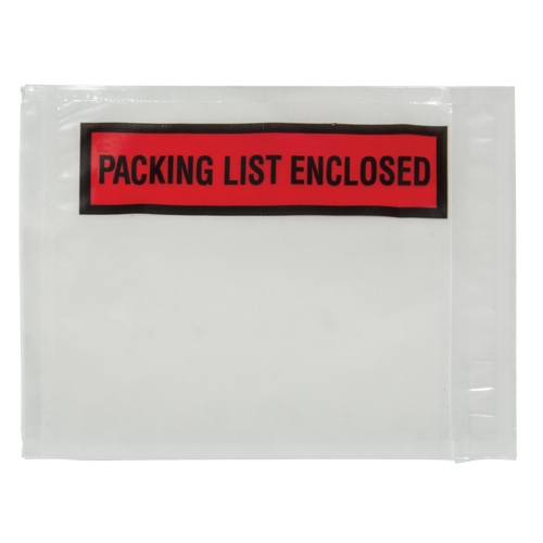 Packing List Envelope, 4-1/2" L x 5-1/2" W, Backloading Style Chandler Sales