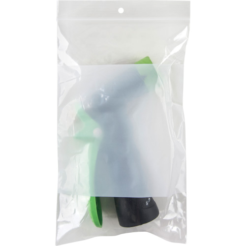 White Block Poly Bags, Reclosable, 8" x 5", 2 mils Chandler Sales
