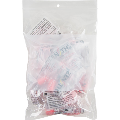 White Block Poly Bags, Reclosable, 9" x 6", 2 mils Chandler Sales
