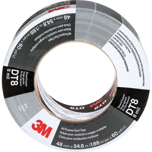 Ruban adh&eacute;sif tout usage DT8, 8 mils, Argent, 48 mm (2") x 55 m (180') Chandler Sales