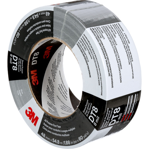 Ruban adh&eacute;sif tout usage DT8, 8 mils, Argent, 48 mm (2") x 55 m (180') Chandler Sales