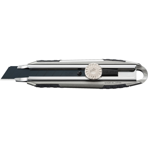 Knife with Ratchet Lock, 18 mm, Carbon Steel, Heavy-Duty, Aluminum Handle Chandler Sales