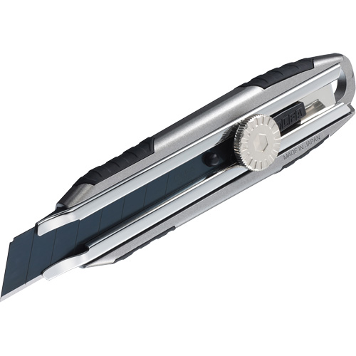 Knife with Ratchet Lock, 18 mm, Carbon Steel, Heavy-Duty, Aluminum Handle Chandler Sales