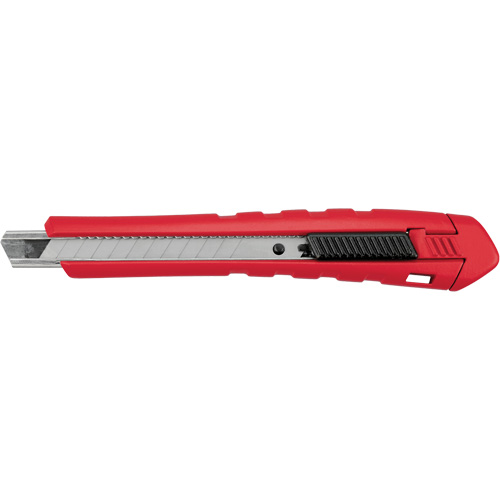 Snap-Off Knife, 9 mm, Carbide, Rubber/Polypropylene Handle Chandler Sales