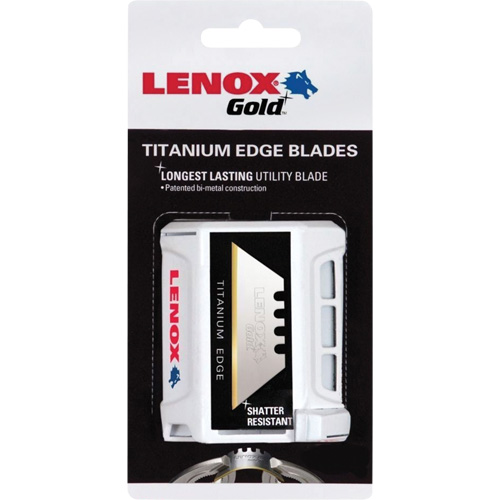 Lenox Gold&reg; Utility Knife Blades, Single Style Chandler Sales