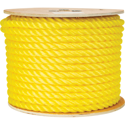 5/8" Braided Yellow Rope, Polypropylene, 200' Chandler Sales