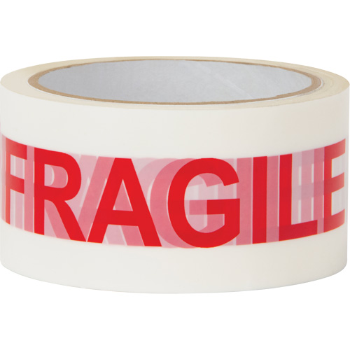 Ruban d'emballage Fragile, Adh&eacute;sif Thermofusible, 2 mils, 48 mm (2") x 100 m (328') Chandler Sales