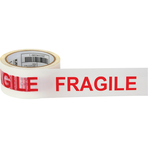 Ruban d'emballage Fragile, Adh&eacute;sif Thermofusible, 2 mils, 48 mm (2") x 100 m (328') Chandler Sales