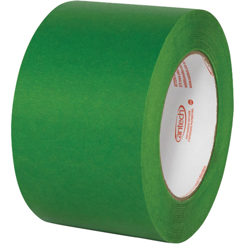 Premium Safe Tack Masking Tape, 72 mm (2-83/100") x 55 m (180.44'), Green Chandler Sales