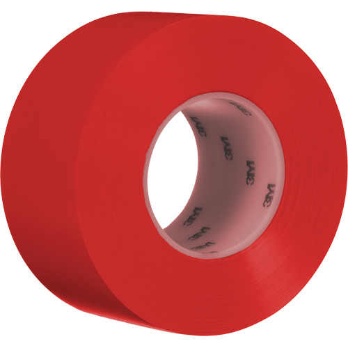Durable Floor Marking Tape 971, 3" x 108', Vinyl, Red Chandler Sales