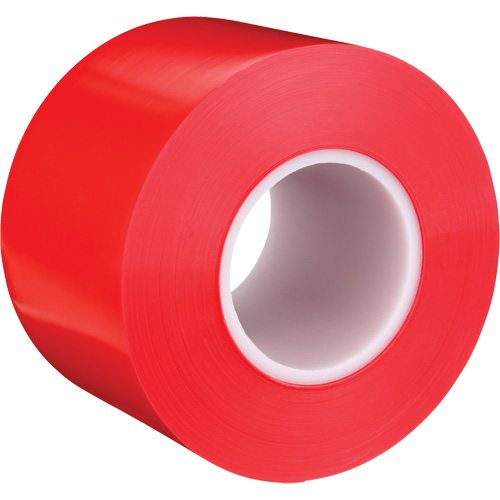 Durable Floor Marking Tape 971, 4" x 108', Vinyl, Red Chandler Sales