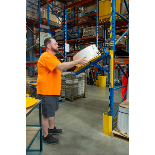 Strapping Dispenser, Polyester/Steel/Polypropylene Straps, 16"/8" Core Dia., 3"/8"/6" Roll Width Chandler Sales