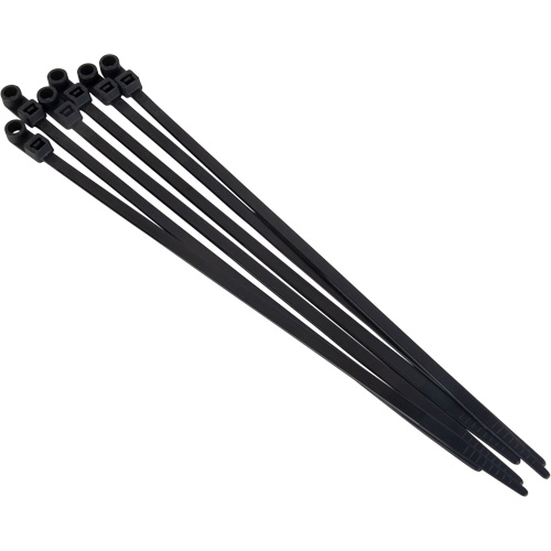 Screw-In Cable Tie, 8" Long, 50 lbs. Tensile Strength, Black Chandler Sales