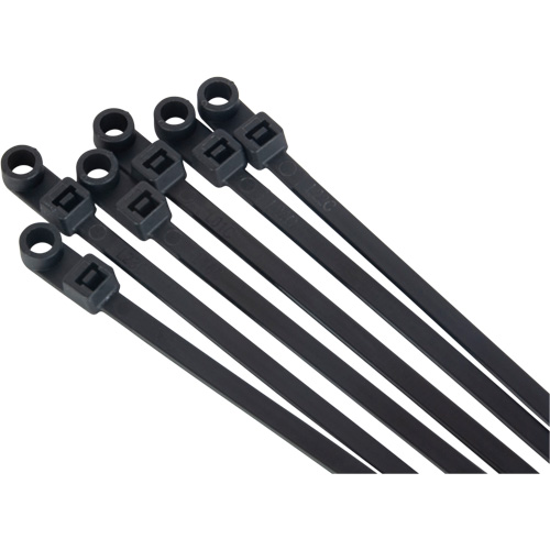 Screw-In Cable Tie, 8" Long, 50 lbs. Tensile Strength, Black Chandler Sales