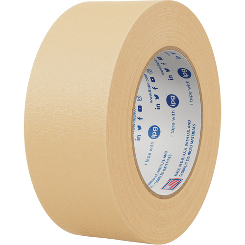 PG5 Medium Grade Paper Masking Tape, 12 mm (0-47/100") x 54.8 m (179.8'), Beige Chandler Sales
