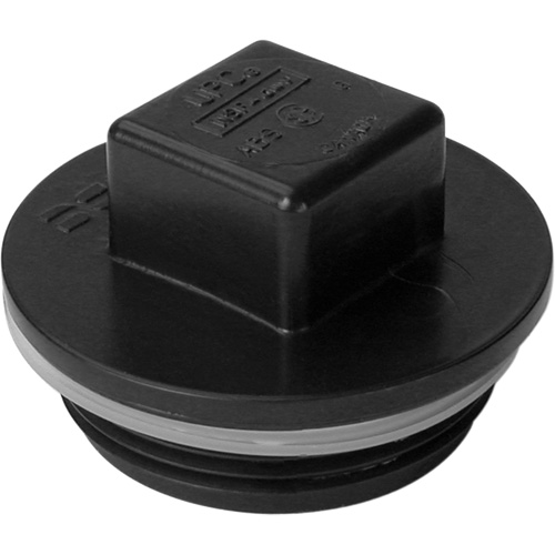 Threaded Plug, Cleanout, 1-1/4" Dia., Plastic Chandler Sales
