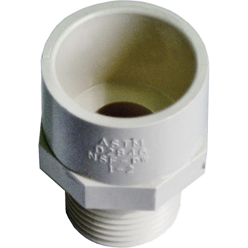 Adaptateur r&eacute;ducteur m&acirc;le, Noeud x MPT, 1/2" x 3/4" dia., PVC-C Chandler Sales