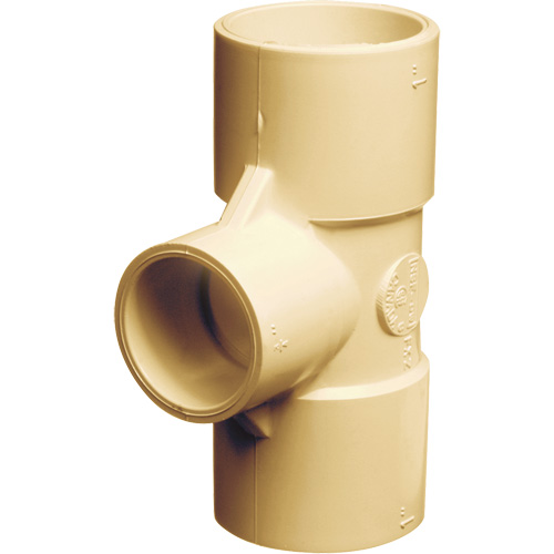 Raccord en T Flowguard Gold, R&eacute;ducteur, PVC-C, 3/4" x 1/2" x 3/4" Chandler Sales