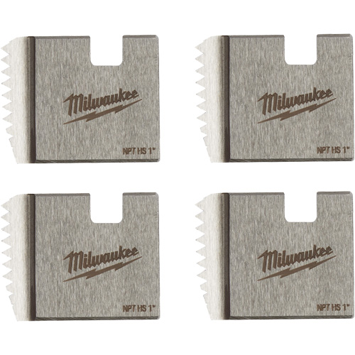 Matrices de tuyauterie portables NPT, Pour tuyau de 1", Alliage/Acier rapide Chandler Sales