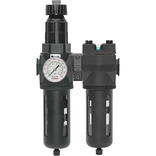 Filtre/r&eacute;gulateur + filtre coalescent drain manuel avec bol standard Modulair 400, 1/4" NPT, 150 psi, Capacit&eacute; de 9,1 oz liq. Chandler Sales