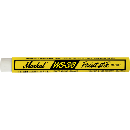B&acirc;ton de peinture WS-3/8 Paintstik, B&acirc;ton plein, Blanc Chandler Sales