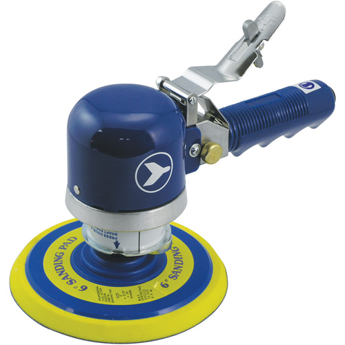 Ponceuse orbitale al&eacute;atoire silencieuse &agrave; double action et &agrave; usage intensif, Dia 6", Entr&eacute;e 1/4" NPT, 10000 Tr/min Chandler Sales