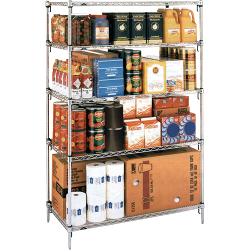 &eacute;tag&egrave;res super ajustables Super Erecta, 5 Tablettes, 36" la x 86-5/8" h x 24" p Chandler Sales