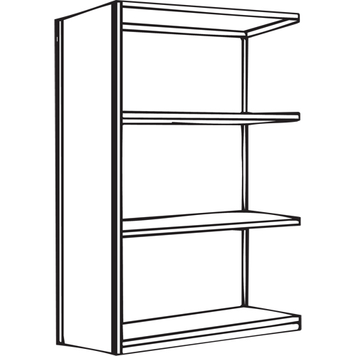 Interlok Shelving Unit, Steel, Boltless, 800 lbs. Capacity, 36" W x 88" H x 24" D Chandler Sales