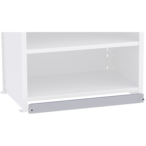 Plaque de base/façade pour rangement de bacs sur rayonnage enclenchable Interlok Chandler Sales