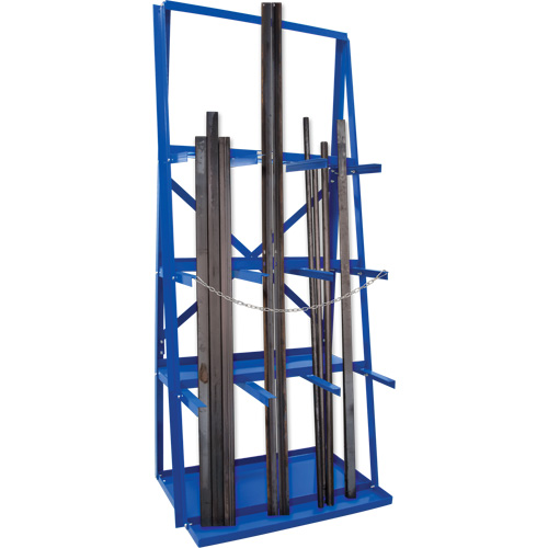 Bar Storage Rack, Vertical, 3 Levels, 36" W x 24" D x 84" H, 3000 lbs. Cap. Chandler Sales