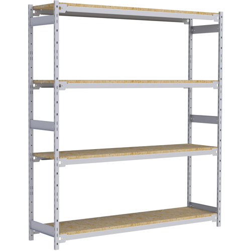 &eacute;tag&egrave;re-classeur de grande largeur, Acier, 4 Tablettes, 72" la x 18" p x 84" h Chandler Sales